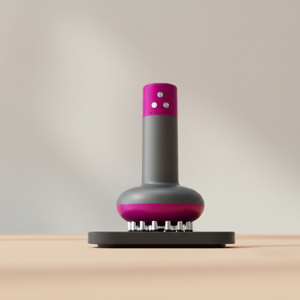 SCULPTWAND docked on wireless charging base